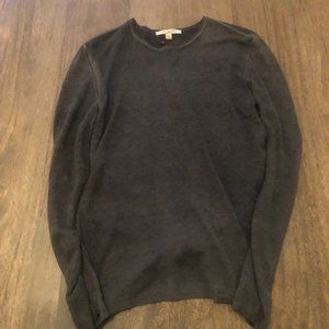 John Varvatos Black / Grey Silk / Cashmere Sweater M